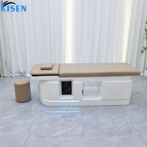 Kisen Luxury Eco-Friendly Waterproof Shampoo Bed <b>Seat</b> <b>Storage</b> Ottoman Spa Massage Salon Bathroom Warehouse Use - Product Image 1