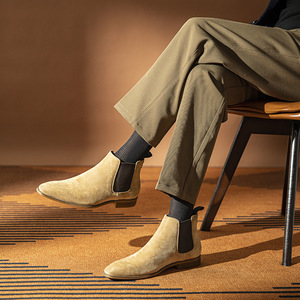 Botas de Tobillo de Cuero Genuino de Alta Calidad 2026, Botas Cortas Retro para Hombre, Casuales, Formales y de Negocios - Product Image 3