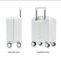 Valise à roulettes ABS personnalisable 20x30x40 avec roues pivotantes de 14 pouces pour l'embarquement en avion à prix réduit