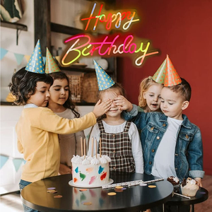 Custom <b>LED</b> RGB Neon Sign for Wedding Home Bar Shops Decoration-Happy Birthday Game Room Acrylic Marquee <b>Letters</b> with <b>Letters</b> - Product Image 6