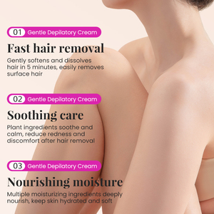 KORMESIC Crema Depilatoria Suave de 40g con Certificación Bpom, Etiqueta Privada, Aroma a Rosas, Hidratante y Calmante para Piernas, para Mujeres - Product Image 3