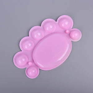 Paleta de bandeja Xin Bowen paleta de plástico para chico estudiante para acrílico óleo acuarela artesanía DIY arte pintura paleta 16,5 cm - Product Image 3