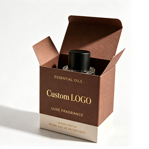 Caja de Perfume de Doble Ranura, Empaque de Cartón con Logotipo Impreso, Caja de Regalo de Fragancia de Lujo Personalizada, Venta al Por Mayor OEM - Product Image 2