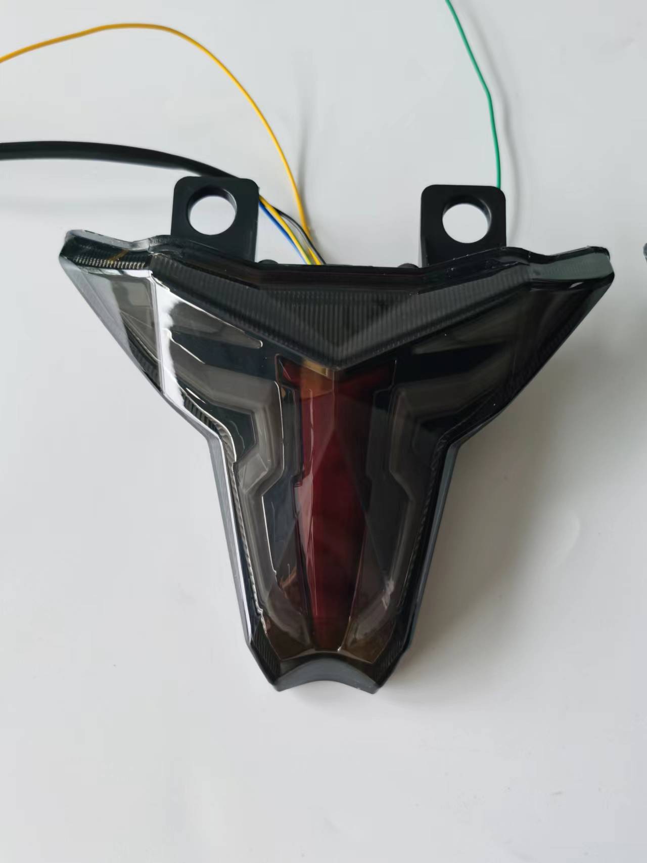 Lentille de fumée-intérieur rouge-lumière rouge