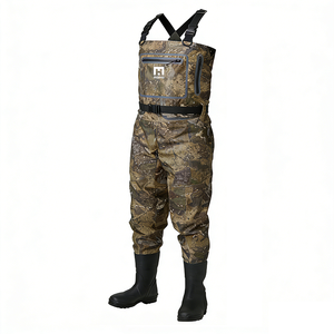 Vadeadores Transpirables de 4/6 Capas con Cremallera Frontal y Botas Integradas, Vadeadores de Pesca y Caza con Forro Cálido de Algodón - Product Image 3