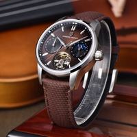Montres pour homme Pagani Design YS021, montre squelette multifonction de luxe pour homme, phase lunaire, nouvelles montres mécaniques automatiques