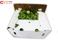 Boîte d'emballage en carton pour fruits et légumes, 10 pièces/lot, échantillon gratuit