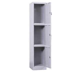 金属製収納ロッカーミラー靴収納キャビネット3ドア - Product Image 3