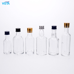 VISTA Wholesale <strong>Bottles</strong> for Gin Vodka Liquor Gift Set Alcohol <strong>Mini</strong> Glass <strong>Bottle</strong> with Screw Cap for Sale - Product Image 2
