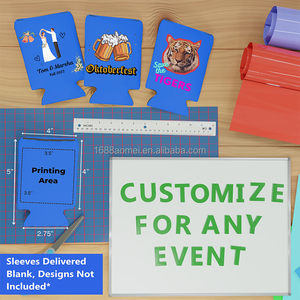 AOMEI 热升华空白印刷啤酒瓶套纯色软质材料杯套彩色冷藏袋热升华 - Product Image 5