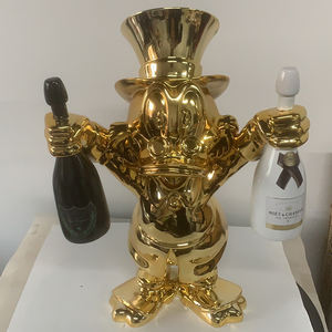 Estatuas de Pato Scrooge de Resina Cromada para Decoración de Interiores, Modernas y en Oferta, Esculturas de Animales de Pato de Resina Brillante Grandes - Product Image 5