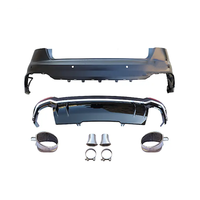 Pare-chocs arrière de haute qualité pour Audi A4 B9 modifié en diffuseur de pare-chocs arrière de style RS4 avec embout de silencieux de tuyau d'échappement 2017-2019