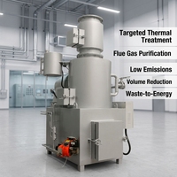 Incinérateur de déchets électroniques, four de pyrolyse pour le traitement thermique des déchets de circuits imprimés, purification des gaz de combustion, faibles émissions, valorisation énergétique des déchets