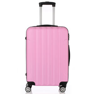 Db 3 In 1 Hard Shell <b>Suitcase</b> Set With Spinner Wheels And Combination Lock For Travel <b>Pink</b> - Product Image 5