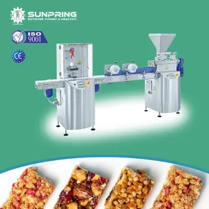 SunPring蛋白巧克力棒生产线格兰诺拉麦片棒生产线机器小吃店设备