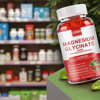 Gummies de glycinate de magnésium OEM/ODM sans sucre pour femmes et hommes – Complexe de vitamines et supplément de magnésium, malate de potassium pour améliorer la santé