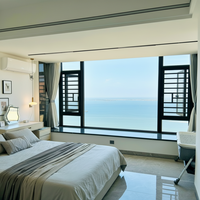 Ventanas Modernas Abatibles de Aluminio con Doble Acristalamiento Templado Low-E, Insonorizadas y con Rotura de Puente Térmico para Villas y Hoteles