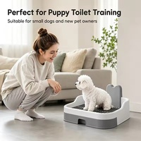Toilette portable pour chien, bac à litière pour chiot, plateau d'apprentissage pour chien, accessoires pour animaux de compagnie