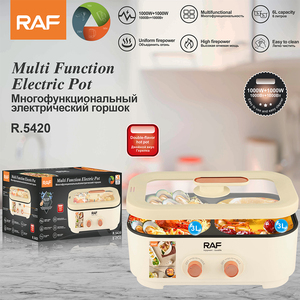 Cuisinière multifonction RAF 3L+3L, pot à shabu double face, cuisinière électrique, fondue électrique - Product Image 2
