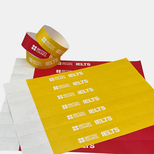 Pulsera Promocional Personalizada de Tyvek para Eventos, Pulsera Desechable Impresa con UV y Logotipo, Brazalete de Identificación para Festivales - Product Image 1