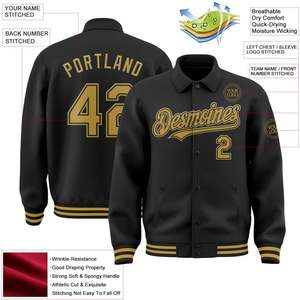 LTOCMKIY Custom Varsity Letterman Chaquetas Chaqueta de béisbol personalizada con logotipo de número de nombre cosido para hombres Mujeres Jóvenes - Product Image 1