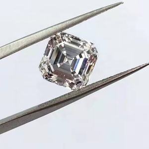 Lot de 2 diamants polis synthétiques, coupe ronde, de couleur blanche - Product Image 3