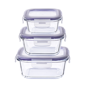 Hộp Đựng Thực Phẩm Cao Cấp, Bằng Thủy Tinh Borosilicate, Có Nắp Đậy - Product Image 2