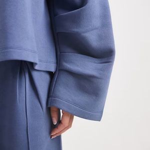 Pantaloni da <span class=keywords><strong>Donna</strong></span> Personalizzati <span class=keywords><strong>Oversize</strong></span> dal Taglio Sartoriale in Felpa Garzata <span class=keywords><strong>Jogger</strong></span> da <span class=keywords><strong>Donna</strong></span> - Product Image 4