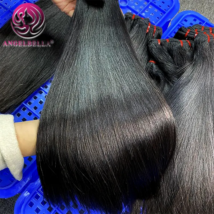 Wholesale Vietnamese Raw Hair Bone Straight Human Hair Extensions Original Super Double Drawn Vietnam Bundle Hair Vendor
