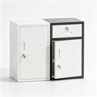 Armoire de classement de bureau moderne en acier/métal avec serrure à code, tiroir mobile de rangement et petit casier pour espace de travail à domicile