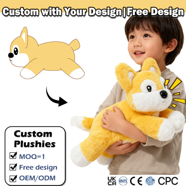 Customise Design Plushies Brand Custom Plush Toys Built-in Sound Module Custom Audio Companion Sleep Interaction Doll