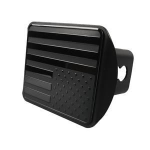 Couvre-attelage universel en acier noir 50x50x80mm avec trou pour goupille pour attache de remorque - Product Image 2
