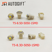 Ampoule LED COB T8.5D T8.3D T5 5050 pour voiture 12V 24V, lumière blanche rouge pour tableau de bord, indicateur de tableau de bord, ampoule intérieure 6000K