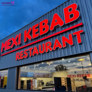 Insegna in Acrilico Illuminata Frontalmente, Lettere LED Personalizzate per Tabaccherie, Logo 3D in Metallo, Segnaletica Pubblicitaria Decorativa per Negozi all'Aperto - Product Image 3