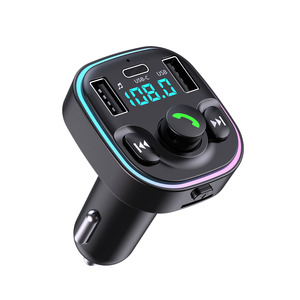 Trasmettitore FM Portatile per Auto 5.0 con Doppia Porta USB, Caricatore Rapido, Lettore <span class=keywords><strong>MP3</strong></span>, Chiamate Vivavoce, Slot TFCard, Garanzia 1 Anno - Product Image 1