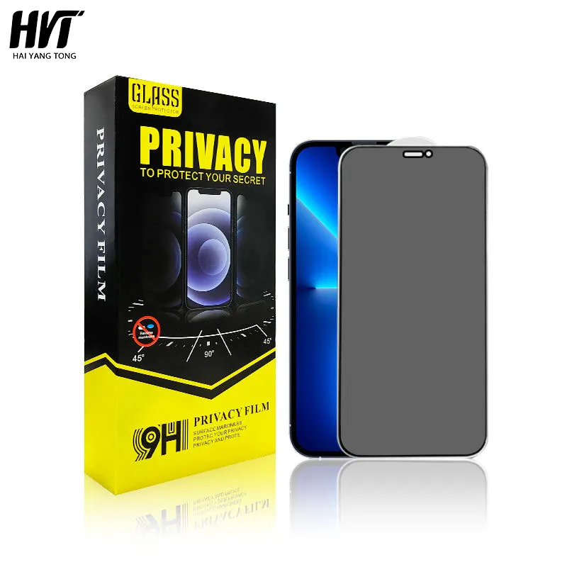 For iphone 13 14 Privacy anti-spy anti-peeping tempered glass privacy screen protector for iPhone 12 13 11 Pro Max