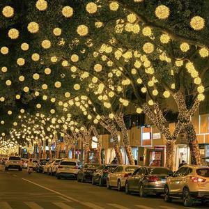 <span class=keywords><strong>Boule</strong></span> de rotin <span class=keywords><strong>lumineuse</strong></span> étanche IP44 pour décoration de Noël, nouvelle <span class=keywords><strong>boule</strong></span> de rotin LED pour extérieur et intérieur, idéale pour les suspensions de festival - Product Image 4