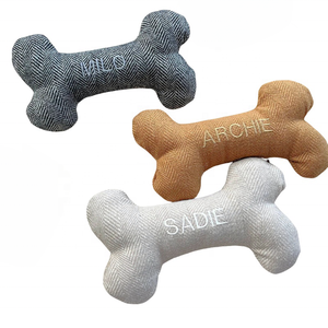 Yeni geldi <span class=keywords><strong>Pet</strong></span> oyuncak kemik şekli yıkanabilir eğlenceli Squeak ses uzun peluş köpek oyuncaklar yorgun değil oyna - Product Image 1