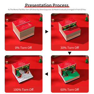 Bloc-notes 3D personnalisable gravé au laser, prêt à être expédié, idéal comme cadeau de Noël ou pour les fêtes - Product Image 6