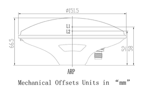 Antenne GPS RTK pour levés topographiques, bande complète L1 L2 L5, GPS Glonass Beidou Galileo, antenne GNSS haute précision - Product Image 3