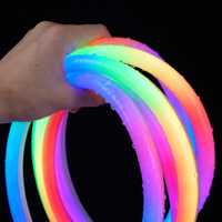 Bande LED rouge flexible à 360 degrés personnalisée, néon acrylique, indice de protection IP67, éclairage extérieur/intérieur, décoration de scène de club