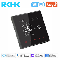 Termostato Inteligente WiFi sin Hub, Pantalla LCD Digital Táctil, Controlador de Temperatura, Aplicación Tuya Smart Life para Calefacción de Calderas, Compatible con Alexa y Google