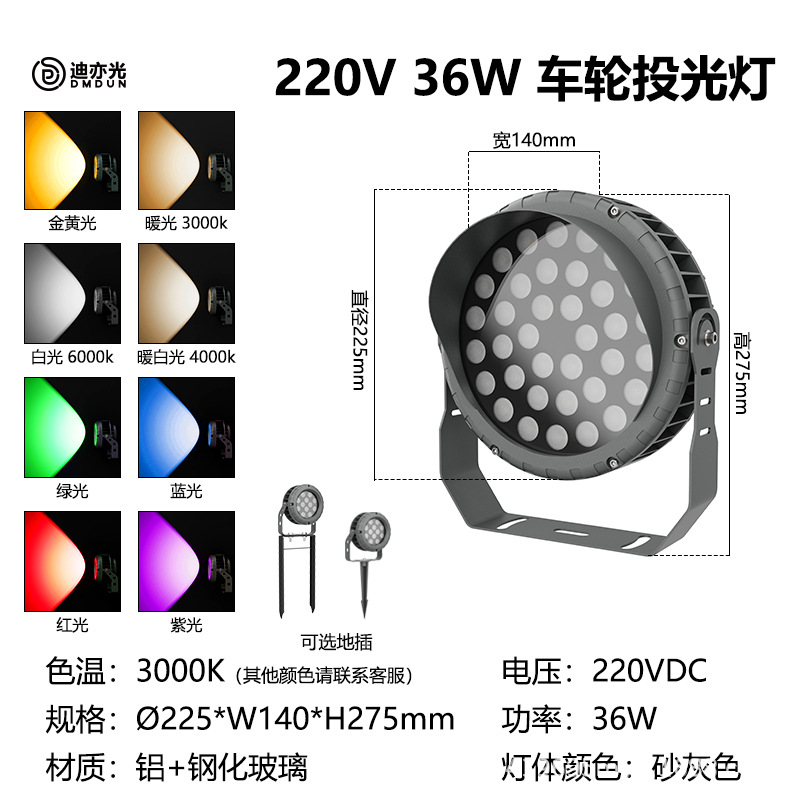 36W with anti-glare cap