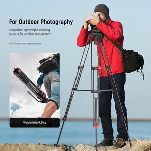 Trípode de viaje profesional <span class=keywords><strong>Neewer</strong></span> TP37, trípode de vídeo de 74 "con cabezal fluido para cámara - Product Image 3