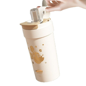 Tasse à poignée portable <span class=keywords><strong>Mickey</strong></span> Minnie en acier inoxydable de grande valeur avec double boisson et paille mignonne pour le <span class=keywords><strong>café</strong></span> et les canettes thermos - Product Image 4