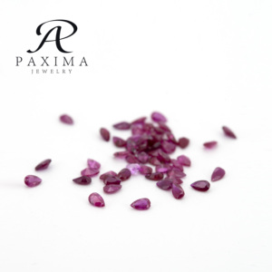 Bijoux Paxima, qualité 5A, certifiés par une tierce partie, pierres précieuses naturelles d'origine traçable, rubis <span class=keywords><strong>de</strong></span> 1,5*2,5 mm, taille <span class=keywords><strong>poire</strong></span>, pour la fabrication <span class=keywords><strong>de</strong></span> bijoux - Product Image 4