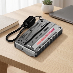 Nuevo Cargador Portátil Mini de 5000mAh 2026, Banco de Energía de Carga Rápida de 22.5W con Diseño Industrial Mecha, Cable Desmontable con Cordón - Product Image 1