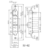 Connecteur d'alimentation INNOOTEC DJ-8T/Z à angle droit pour montage sur circuit imprimé, 100A, courant élevé, 750V, pour alimentation et câblage de serveur
