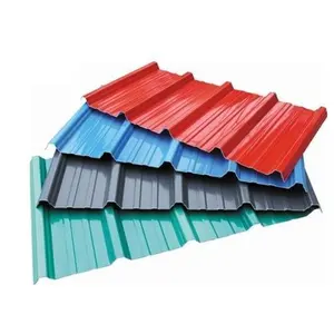 Ubin atap logam berlapis batu warna lembar atap aluminium untuk Shingle House Villa logam bergelombang
