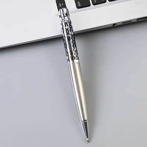 Stylo bille rotatif en métal imprimé avec logo personnalisé – Cadeau promotionnel pour entreprise, bureau, étudiant – Fournitures de papeterie publicitaire - Product Image 6